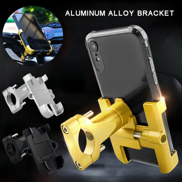 Aluminum Motorcycle Bike Bicycle Holder Mount Handlebar For Cell Phone GPS