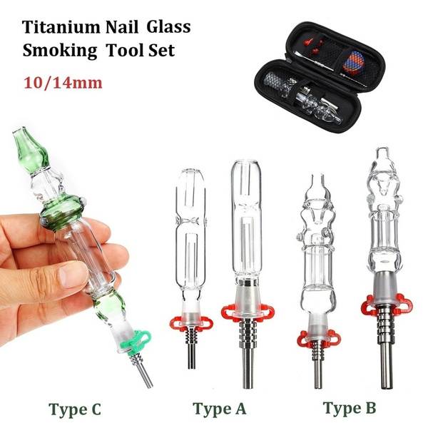 Ceramic Nail Pipe For Glass Bubbler Pipes Male Smoking - Temu