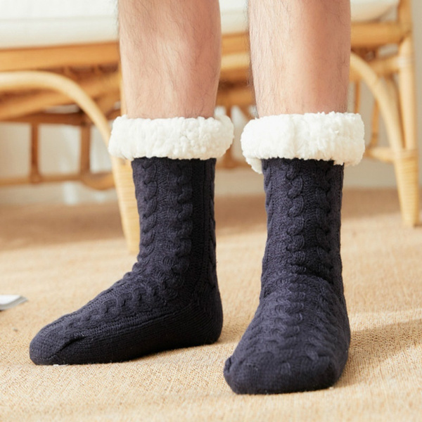 Winter Thermals Socks Warm Wool Pile Lined Insulated Thick Boots Socks Womens Mens