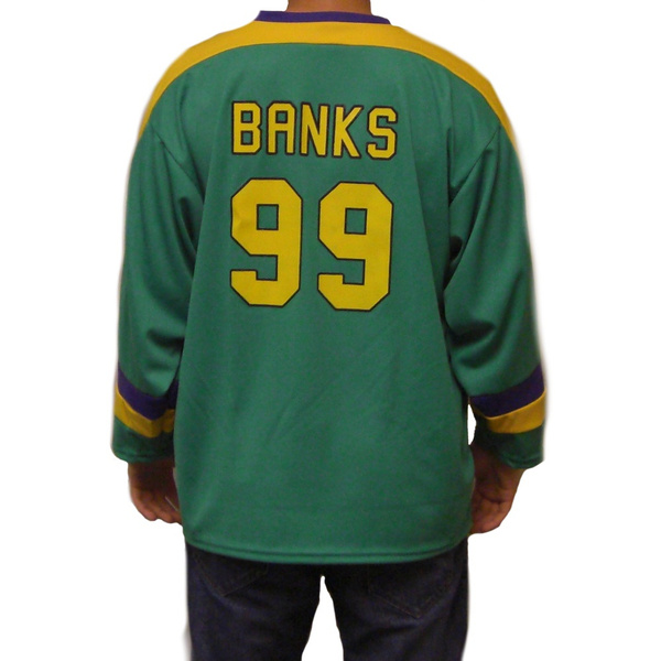 Adam Banks 99 Ducks Hockey Jersey Wish
