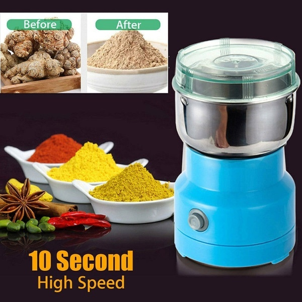 220V Home Mini DIY Electric High Speed Flour Herbs Spices Nuts Grains Nut  Coffee Bean Grinder Mill Grinding Blender 250W Machine Kitchen