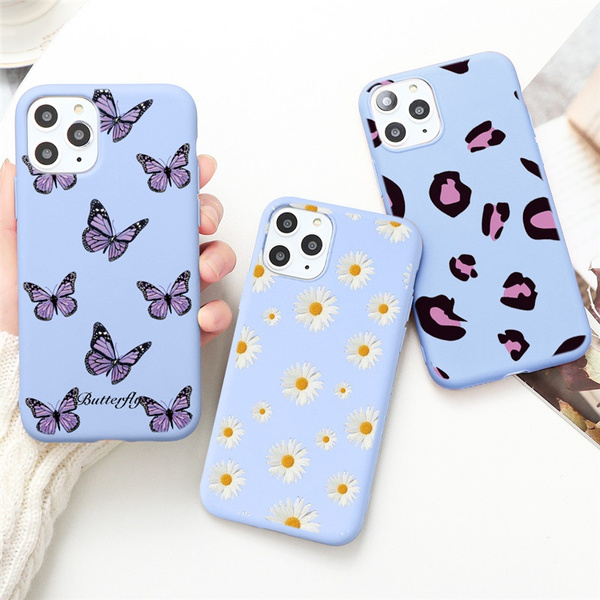 Fashion Flowers Butterfly Purple Girl S Case For Iphone 12 Pro Max Iphone 11 Pro Max Xs Max Xr X 6s 7 8 Plus 5 For Samsung A50 A10 0 A51 1 1