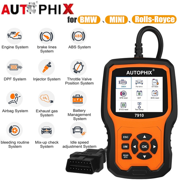 Autophix 7910 for BMW MINI OBD2 All Systems Code Reader Diagnostic Scanner TPMS 