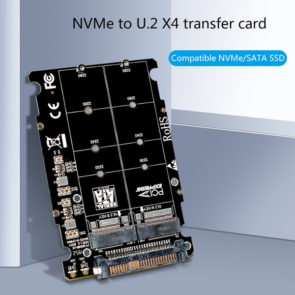 M.2 SSD to U.2 Adapter 2 in 1 M.2 NVMe SATA-Bus NGFF
