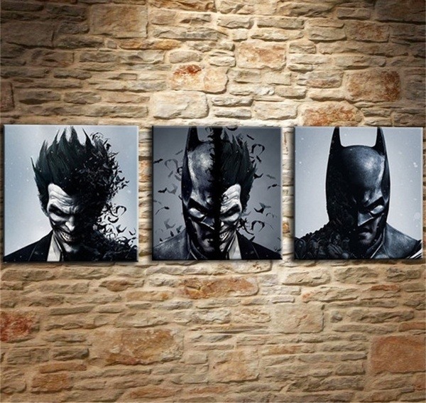 2021 Comic Joker Batman Home Decor Hd Print Painting On Canvas Unframed No Stretch Wish - Batman Home Decor