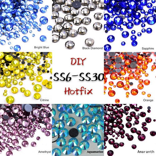 3x Packs Hotfix Rhinestones - Light Amethyst SS16 Color, 1440 Pieces Each (4320 Total), Round Flat Back 2 thumbnail image