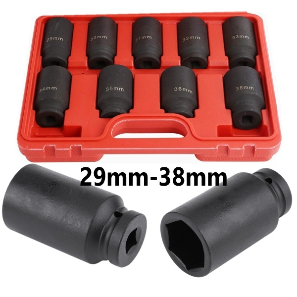 SKYSHALO 1/2-IN Impact Sockets Set 9 -Piece Metric Set Drive - Foto 10