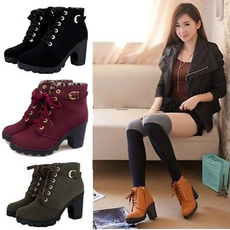 ankle boots, Plus Size, Platform Shoes, knightboot
