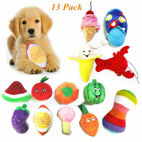 Dog Squeaky Toys Cute Plush Toys for Small Medium Dogs, Dog Chew