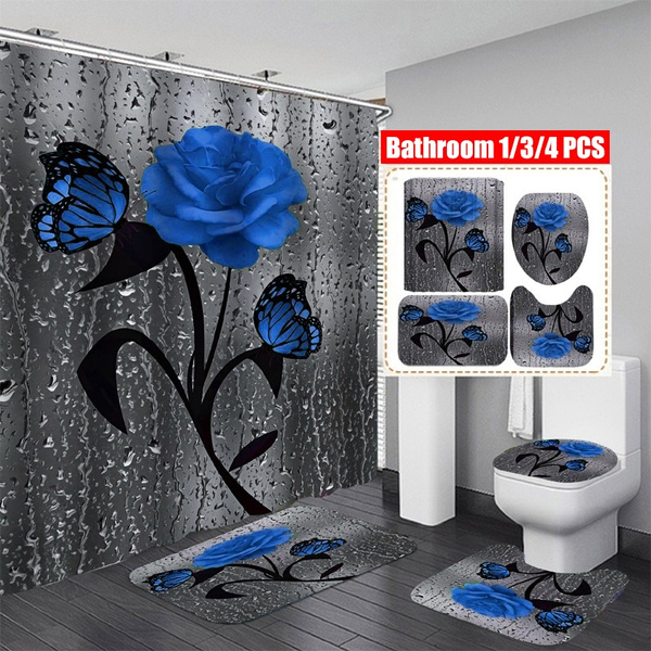 Blue bathroom deals set