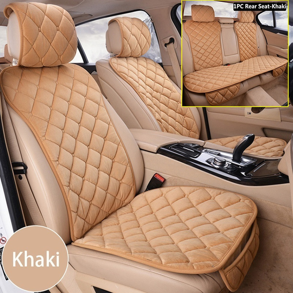 Car Seats Cover Front Rear Cushion Plush Pad Protectors Mat