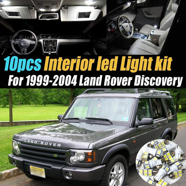 10Pc Super White 6000k Car Interior LED Light Bulb Kit Pack