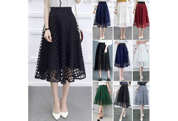 summer ruffle skirts
