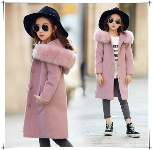 Pink winter best sale coat girls