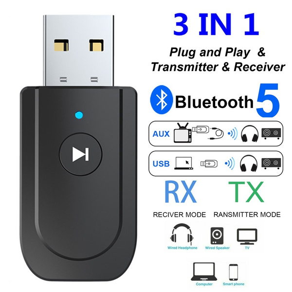2020 NEW Upgraded!!! 3 in 1 Transmitter Receiver Audio Bluetooth