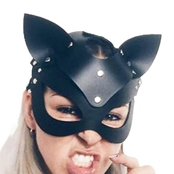 Women Cat Mask Sexy Cosplay Catwoman Sexy Masks Girl Black Leather Cat Ears  Masquerade Party Masks  Wish