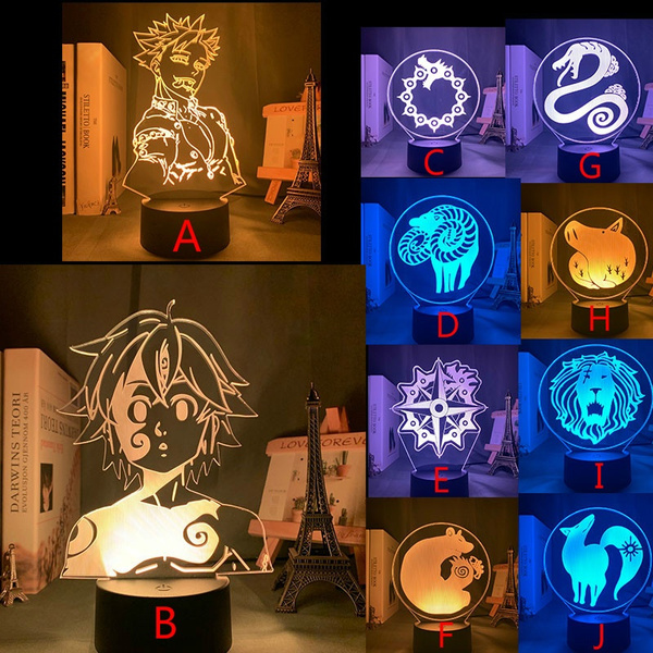 seven deadly sins lamp