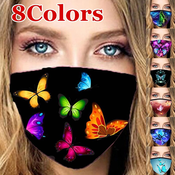 Womens summer bandana with butterflies