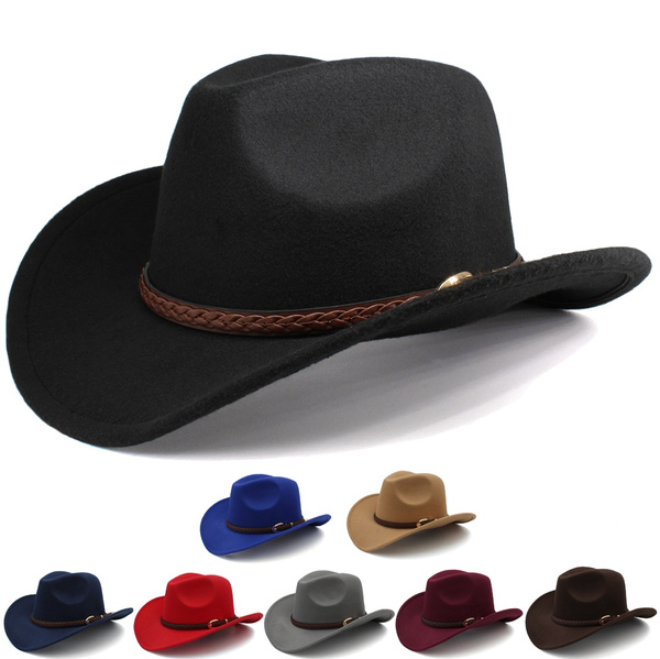 Adults Kid Children Parent-child Western Cowboy Hat Size 7 1/4 L XS 6 3 ...