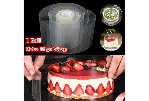 Weetiee 8cm 10cm Transparent Clear Mousse Surrounding Edge Wrapping Tape  Baking Cake Dessert Collar DIY Cake Decorating Tools