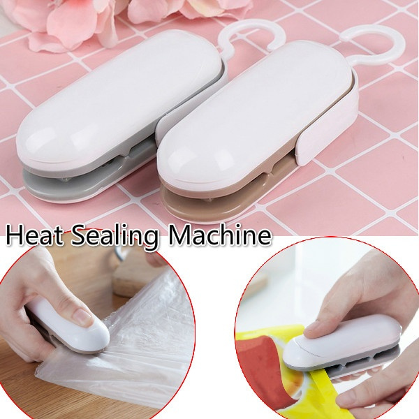 Portable Mini Heat Sealing Machine Plastic Bag 2 In1 ABS Sealer/Cutter Household