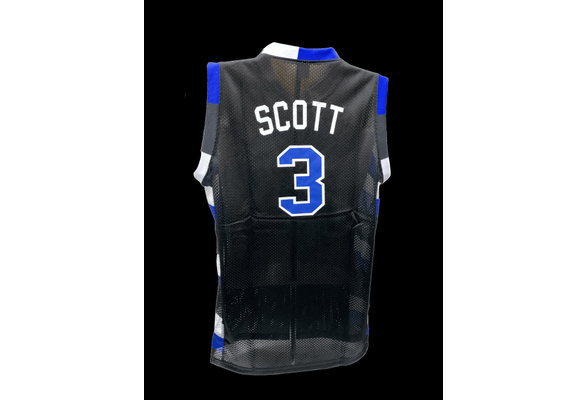 Lucas Scott #3 Black Basketball Jersey