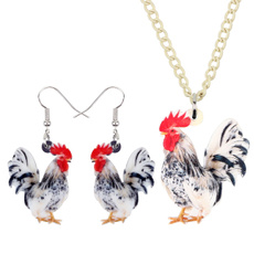 chickennecklaceearring, Jewelry, Gifts, Farm