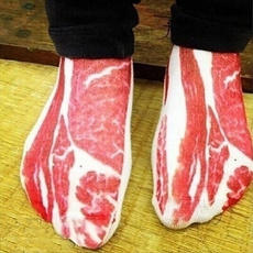 Hosiery & Socks, baconmeat, pork, Fashion