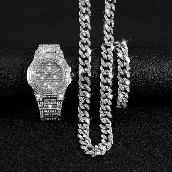 mens diamond hip hop jewelry