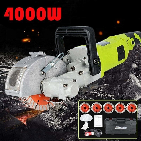 Wall Chaser Concrete Saw Electric Groove Cutting Machine Slotter 125mm Saw Blade 