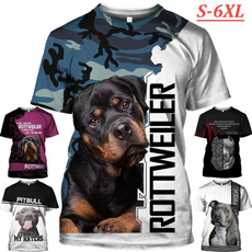 dogprintedtshirt, rottweiler, Plus Size, animal print
