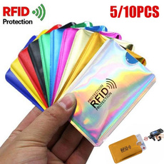 5/10PCS Aluminium Smart Anti theft Bank Sleeve Wallet Anti RFID Blocking Protect Case Card Holder