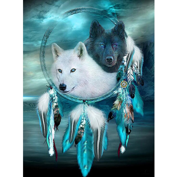 Wolf Animal 5D Diamond Painting Embroidery DIY Craft Kit Home Art Decor Wolf Animal 5D Diamond Painting Embroidery DIY Craft Kit Home Art Decor