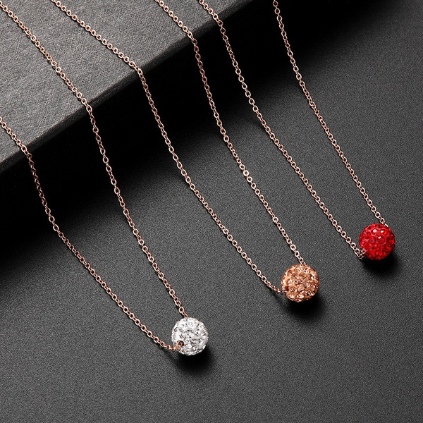 Rose Gold Diamond ball gold-plated 