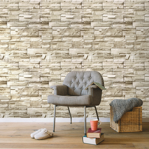 YIFU LIFE F1090 Peel and Stick Brick Stone Wallpaper India  Ubuy