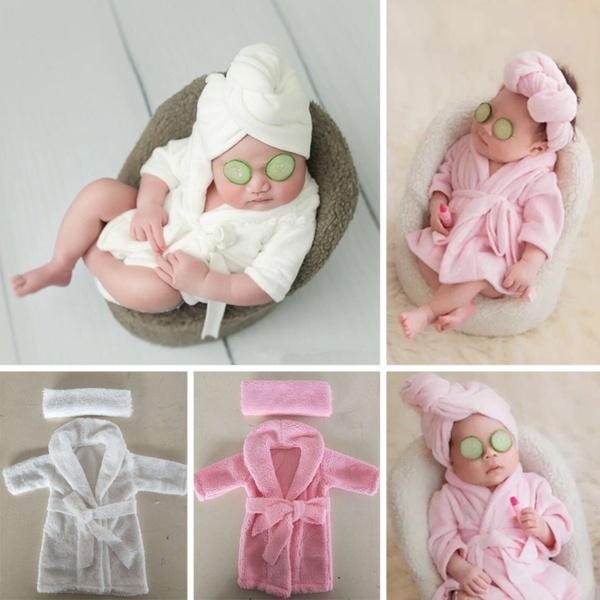 1 Set Funny Studio Shooting Accessories Photography Newborn Baby Bathrobe  Flannel Baby Shooting Clothes Newborn Photography Props | Wish