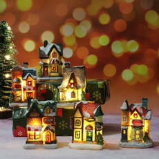 decoration, ambientlight, Christmas, house