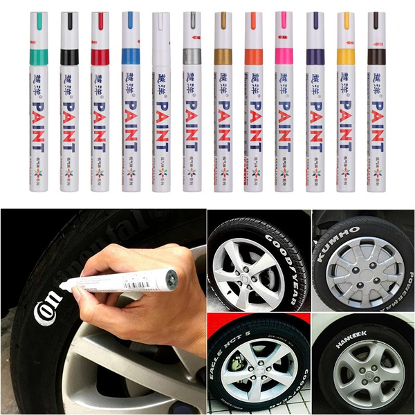 White Universal Waterproof Permanent Paint Marker Pen Tyre Tread Tire 