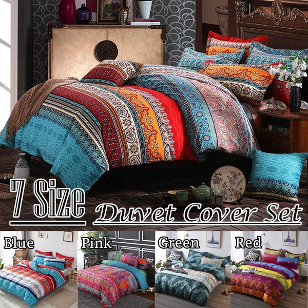 Bohemian 3d Duvet Cover Pillowcase Set Bedding Sets Baby Single Twin Double Full Queen King Size Bedspread Wish - Baby Blue Bohemian Bedding Bohemian 3d Duvet Cover Pillowcase Set Bedding Sets Baby Single Twin Double Full Queen King Size Bedspread Wish - Baby Blue Bohemian Bedding