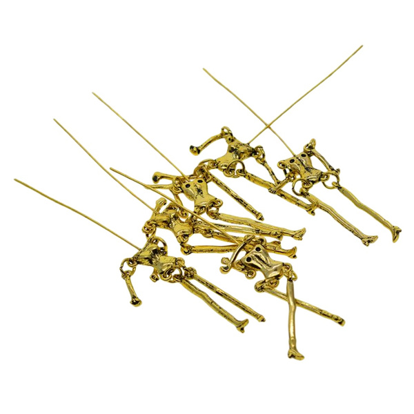 6 Sets Human Skeleton Body DIY Dolls Pendants Jewelry Making Charms Crafts