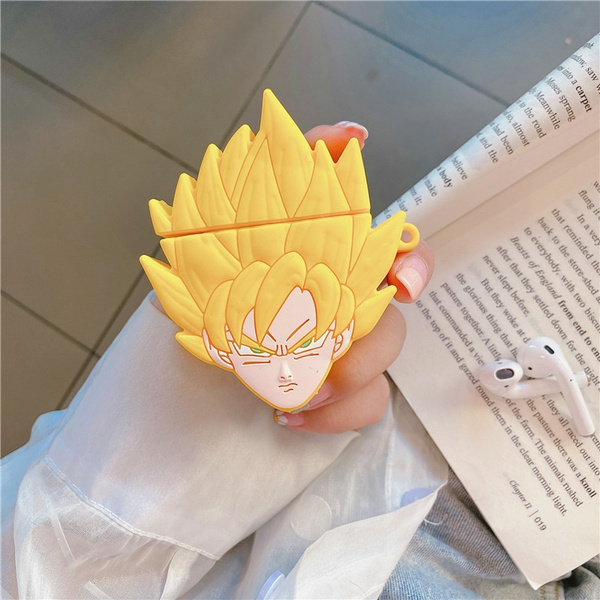 Anime Dragon Ball Z Yellow Hair Super Saiyan Goku Vegeta Apple Airpods 1 2 Case Cover Iphone Bluetooth Earphone Accessories Wish