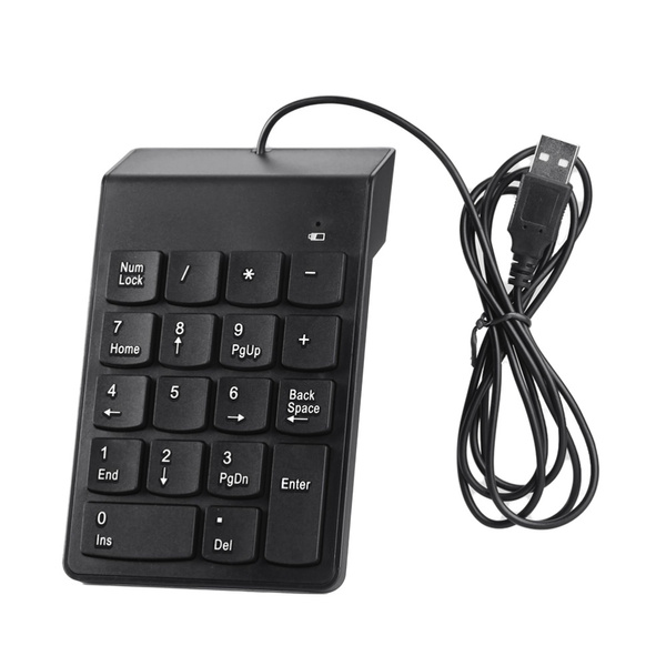 Usb Number Pad Numpad Numeric Keypad 18 Keys Keyboard For Laptop Deskto ...