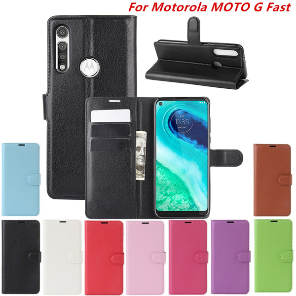 For Motorola MOTO G Fast Case Luxury Wallet Style PU Leather Back Cover Phone Case For Motorola MOTO G Fast Cases Flip Protective Cover Bag Capa With