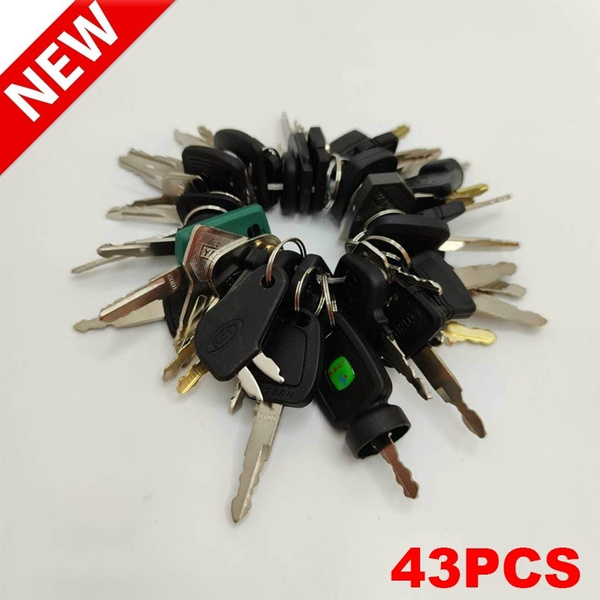 Ignition Key Set 2020 New 43/23 PCS New Heavy Equipment Key Construction Ignition Key ...