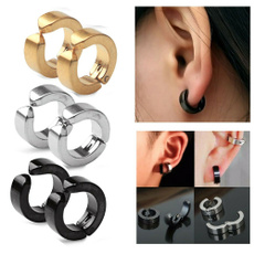 Steel, Hoop Earring, Stainless Steel, Jewelry
