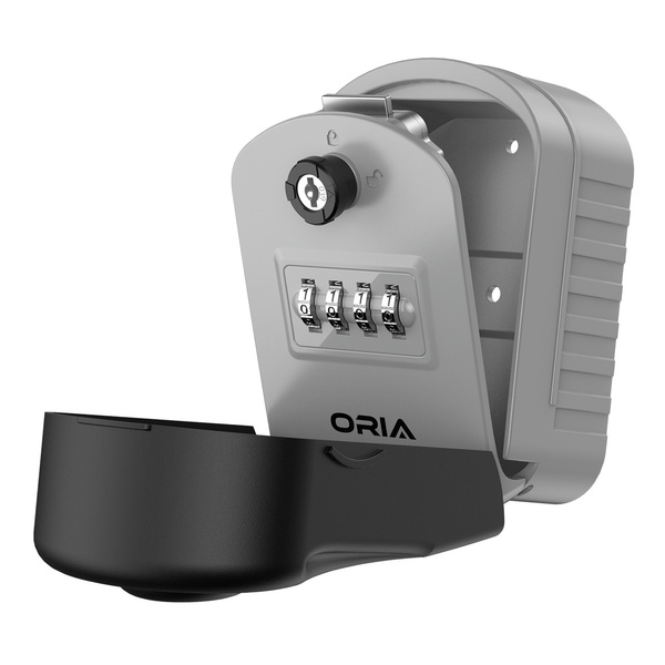 4 Digit Combination Safe Lock Box Wall Mounted Resettable Code Security Lock Box 5 Key Capacity