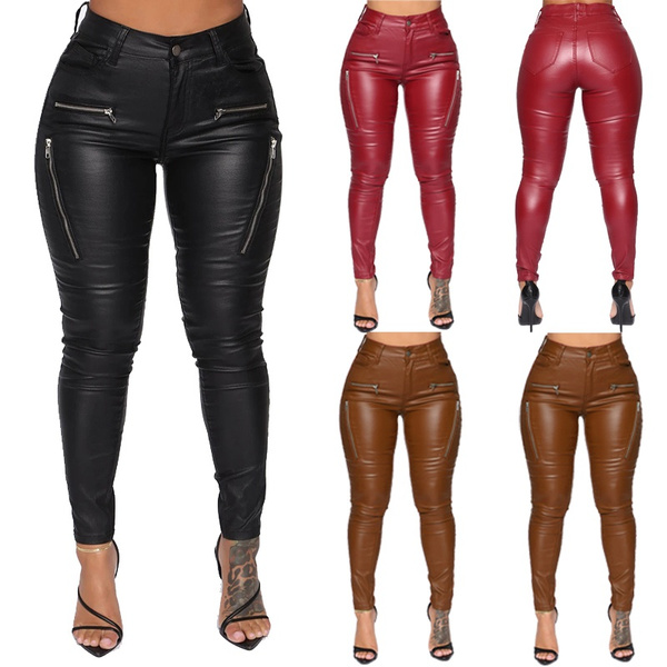 2021 Plus Size High Waist Leather Belt Long Plus Size Leather Trousers For  Women Sexy Skinny Pantalon Capris For Autumn/Winter Fashion From  Blueberry12, $17.46