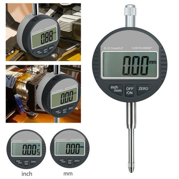 0.0005 Inch Test 0.5 Inch Clock DTI 0.01mm Probe Indicator Gauge-Digital Probe Indicator Gauge 0-12.7mm 