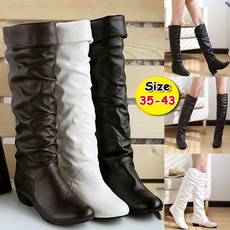 Knee High Boots, Plus Size, Leather Boots, knightboot
