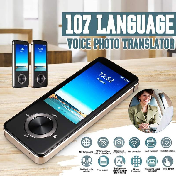 Language translator device portable voice translator 107 languages English 